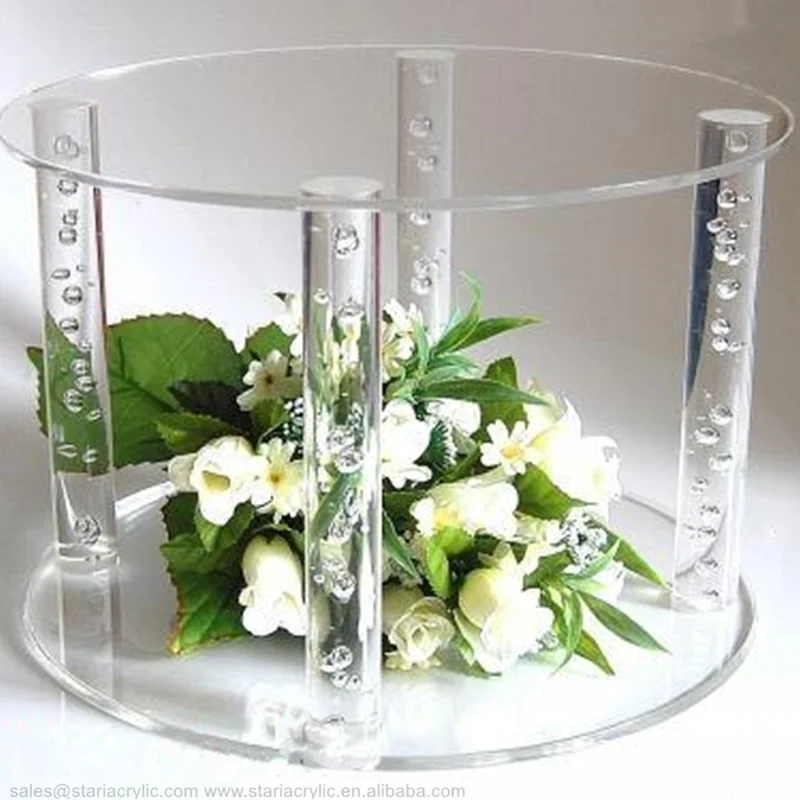 Bubble Rod Cake Acrylic Table Stunning Large Acrylic Cake Stand Base Solid With Bubble Rod Buy
