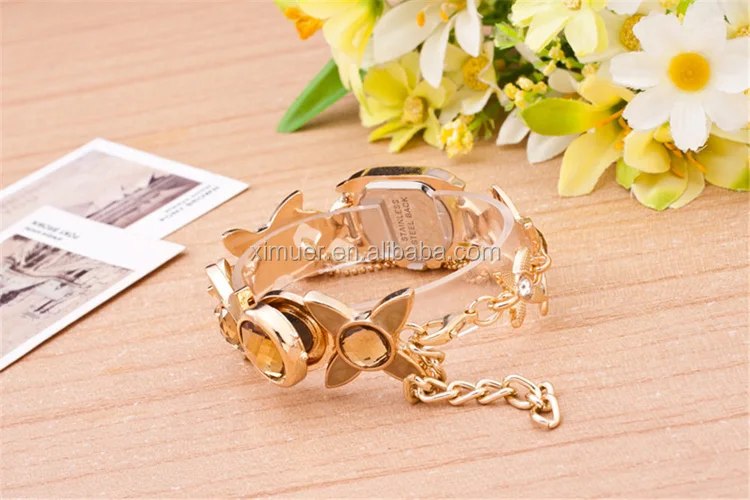 Pretty Fashion Bracelet Watch Gold Bead Chain Tassels Watches Buy Tassels Watches,Gold Watch