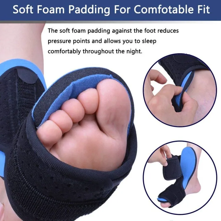 Adjustable Fit Heel Pain Relief Plantar Fasciitis Night Splint Foot Drop  Brace