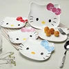 cute hello kitty 7'' 8'' ceramic fruit plate,wholesale ceramic dishes/plates.