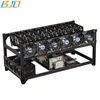 8 GPU Aluminum Stackable Open Air Mining Frame Rig Case for Ethereum(ETH)/ETC/ZCash
