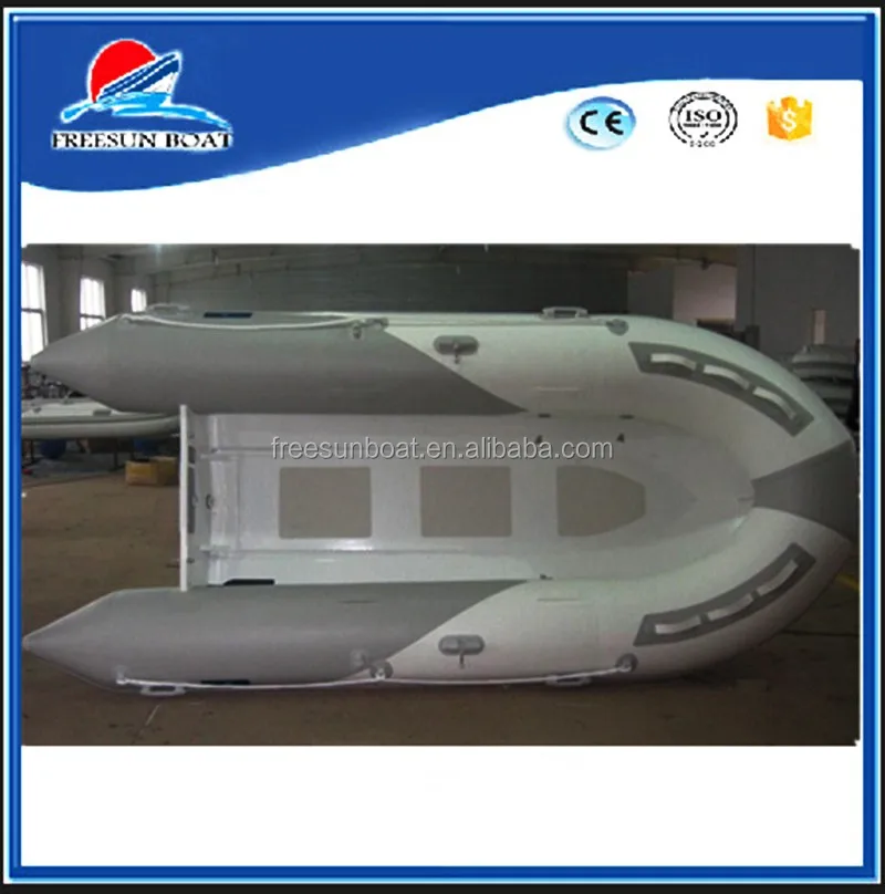 Deep V Aluminum Rib Boat Pvc Inflatable Boats 6 Person With Foot Pump
