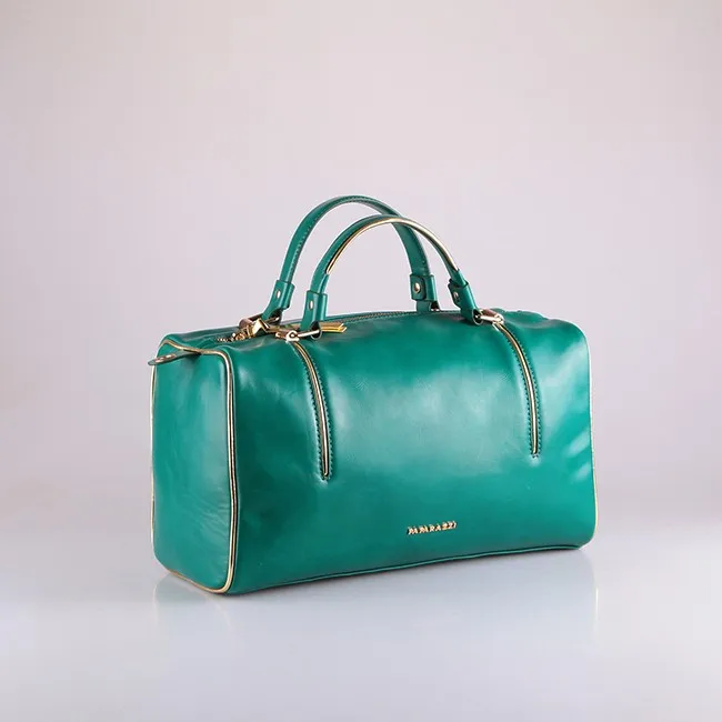 4795-Fashion trendy hot sale elegant ladies metallic material trim green doctor bag