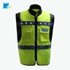 Fluorescent material hi visibility glowing warning summer construction safety jacket