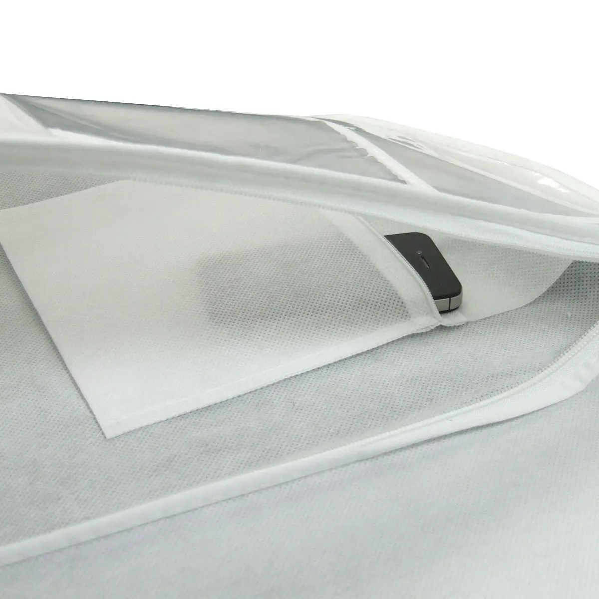 Custom Printed Extra Long Bridal Breathable Gown Wedding Dress Cover Garment Bag For Long