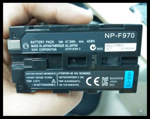 2016 Digital Camera Battery NP-F970 For Sony Camera HVR-Z1 CCD-TRV36E CCD-SC5 CCD-RV100 CCD-RV200 Factory Price Camera Battery