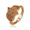 14335 high fashion costume jewelry 18k gold hand shape rings for teenage girls