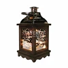 Handmade Craft Wooden Frame LED Christmas Snow Lantern