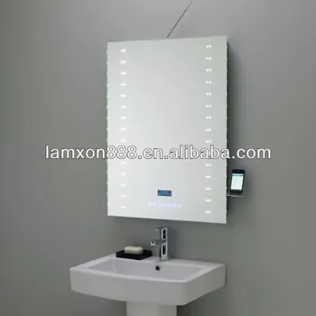 High End Touch Screen Bathroom Mirror With Dab Function And Led Lighting High End Touch Screen Bathroom Mirror With Dab Function And Led Lighting