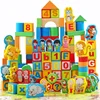 Early Childhood Educational Toys Wooden Pile Two Scenes Bottled Blocks