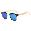 LOW MOQ unisex free logo wood sunglasses ready STOCK PC bamboo sunglasses Half frame