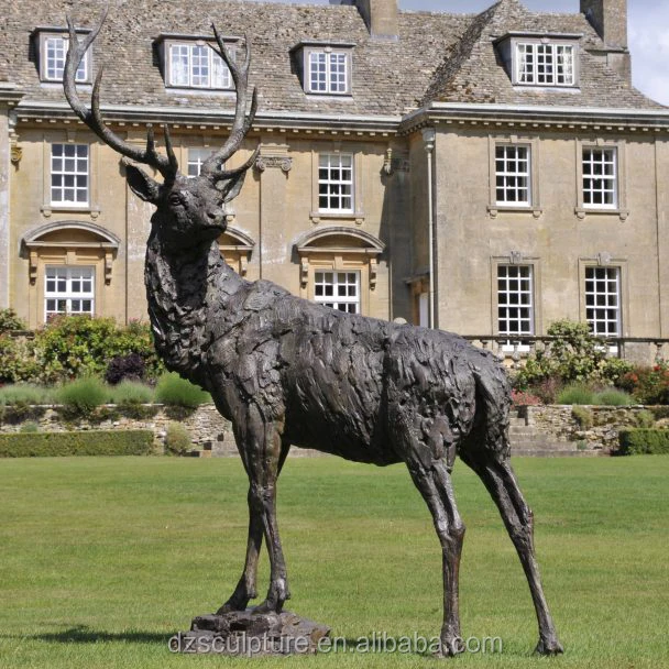 Outdoor Garden Decoration Sculpture Br Deer Stag Statues Sculpture Br Deer Stag Statues