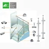 five star good price stainless steel railing pillar design/balcony glass balustrade design