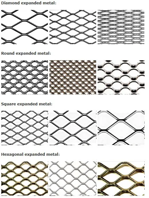 diamond stainless steel expanded metal mesh/hexagonal aluminum galvanized expanded metal mesh