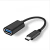 OEM female usb 3.0A to male type c OTG thread charger cord for iphone compatible with google,for huawei