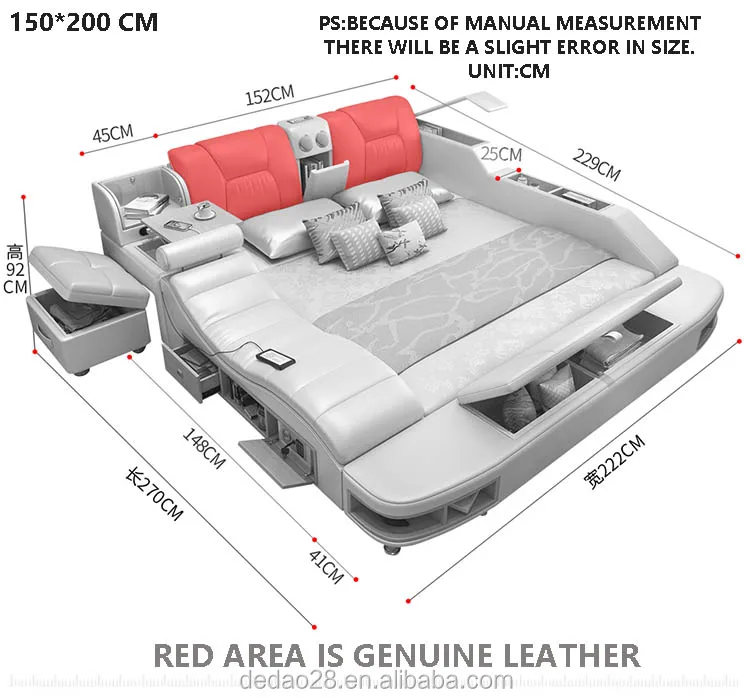tatami size bed with speaker