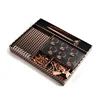 Promotional rose gold writing desk leather stationery set student boy school gift delicate mini marble box office stationery set