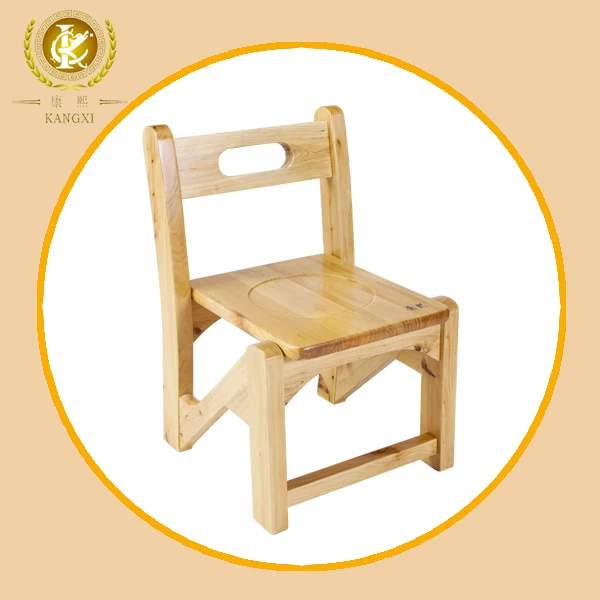 natural de color simple silla de madera para los niños-Sillas de niños
