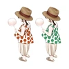 Korean Style Summer Girl's Dot Slip 2 Pieces 100% Cotton Baby Clothes