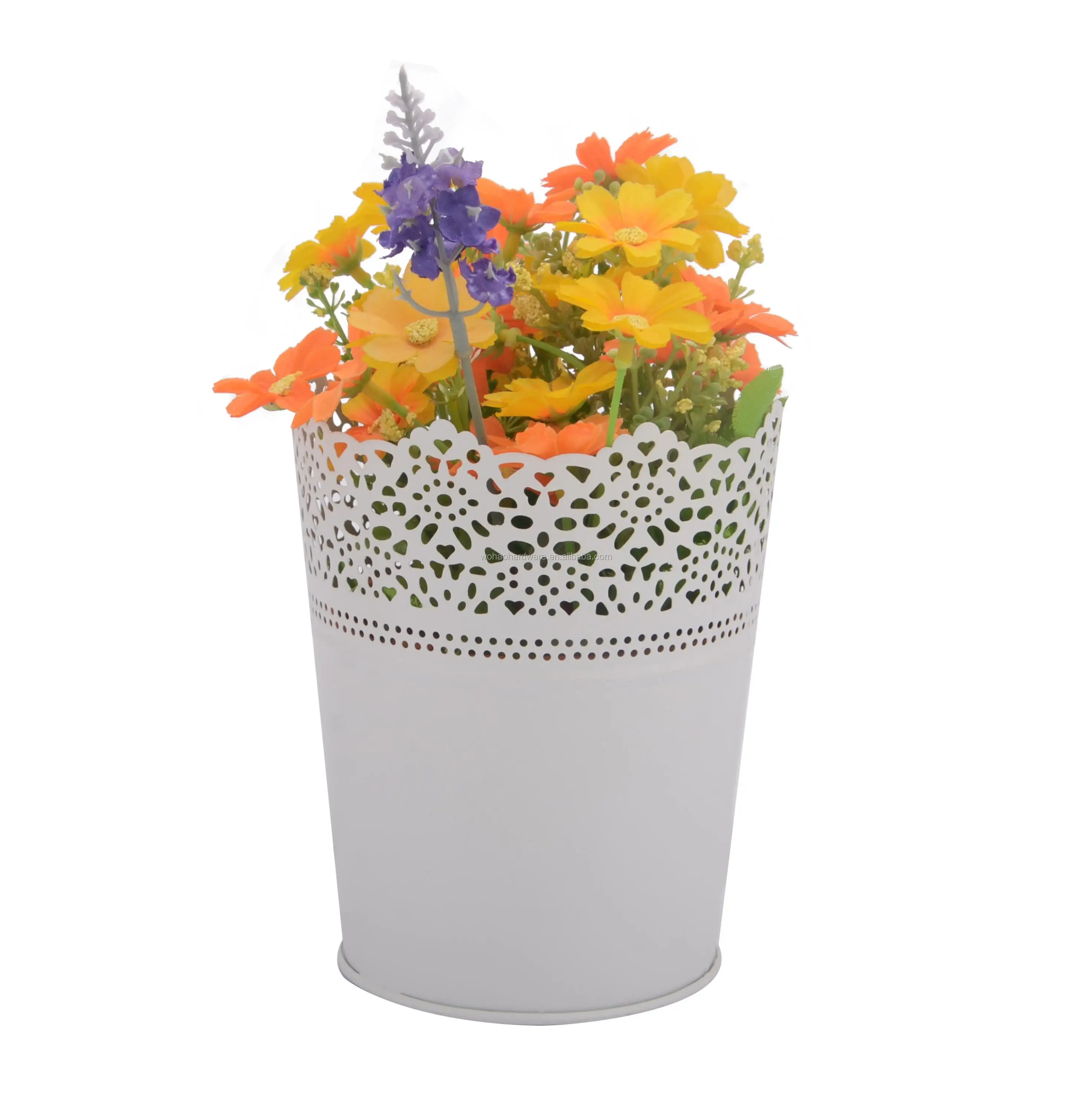 fashion style flower pots and planters outdoor large steel plant