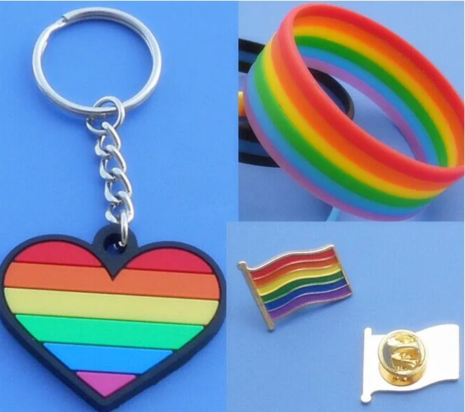 Cheap Wholesale Lgbt Gay Rainbow Pride Lapel Pin Badge Buy Gold