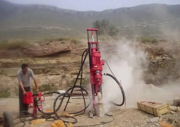 Quarry blasting borehole mining rock drilling machine