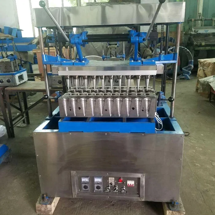 Full automatic ice cream wafer biscuit machine/Economical electric heating ice cream cone baking maker