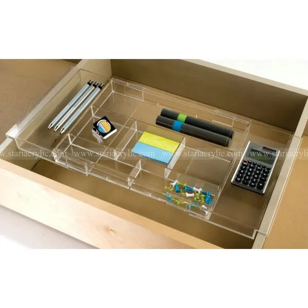 Expandable Acrylic Drawer Organizer Acrylic Drawer Box With