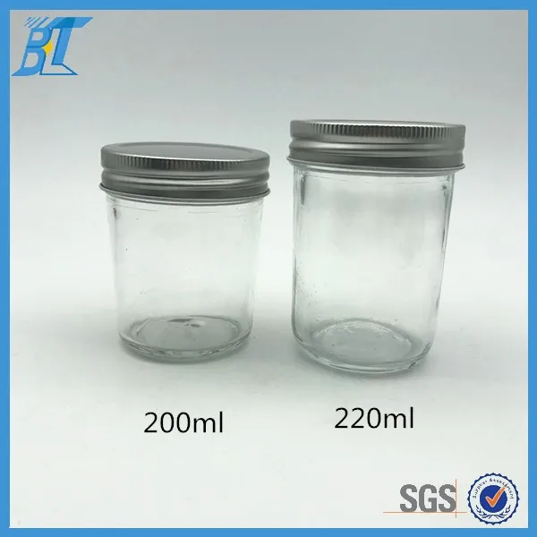 Heatresistant 8oz 220ml 240ml Mason Glass Jars With One Piece Screw