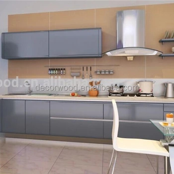 Grey Lacquer Bake Paint Kitchen Cabinets Buy Grey Lacquer