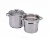 Stainless Steel Pasta Pot set with induction bottom and hollow handle