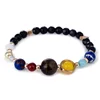 Men Women Yoga Beads 7 Chakra Diffuser Bracelets Solar System Elastic Bracelet Bangle