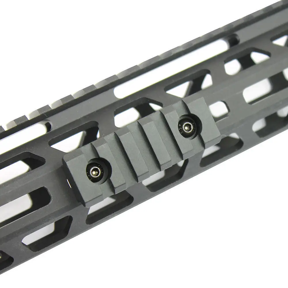 Trirock 5-Pack Tan/FDE Picatinny Rail Sections kit Fits handguard Rail Mount System - 5,7,9,11,13 Slots