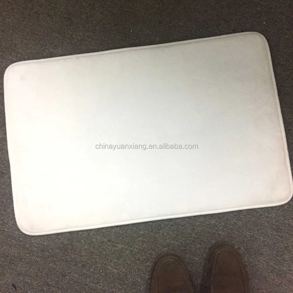 White Plain Printable Outdoor Blank Rubber Crumb Entrance Entry