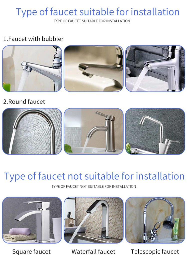 Direct Drinking Water Faucet Filter Activated Carbon Household Stainless Steel UF Element Factory Price Direct Drinking