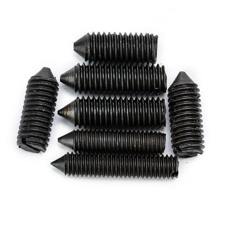 Din553 Slot Head Screw With Taper End Tightening Gb71 Slotted Set