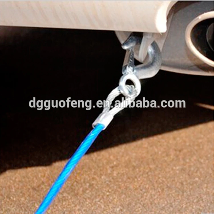 Custom Heavy Duty 5 Tons Steel Wire Rope Tow Cable With Big Hook Buy Tow Rope,Steel Tow Cable