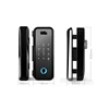 Smart Fingerprint Office Famless Glass Door lock With App Password Remote Control Unlock by Card for Lab computer room