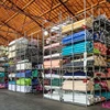 Heavy Duty Iron Storage Rack Sheet Metal Clothing Garment Rack Display Rack