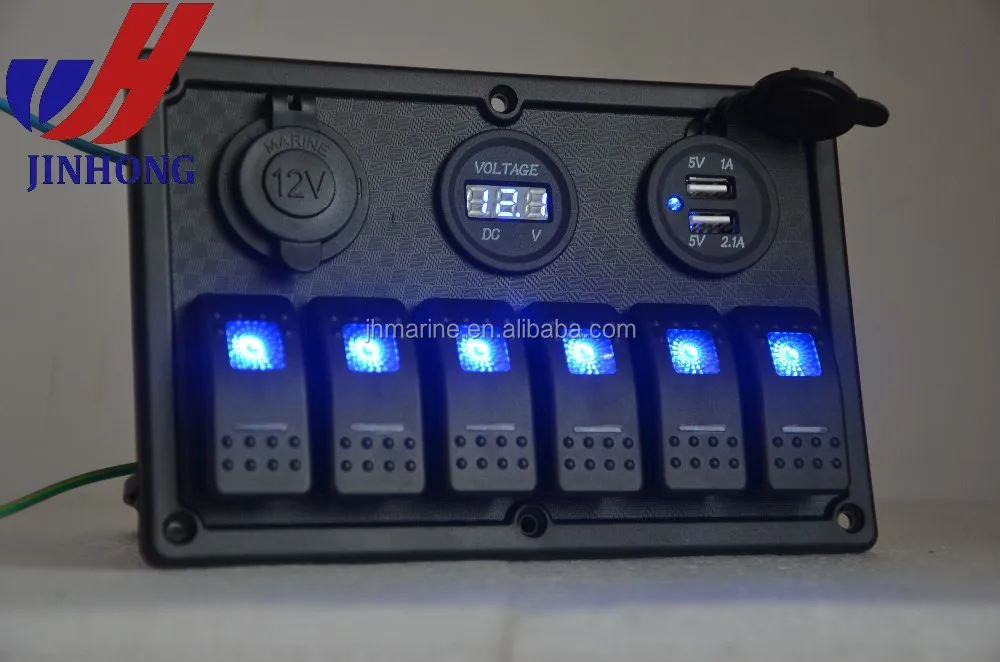 Marine Navigation Light Control Switch Panel With Usb Socket/dc