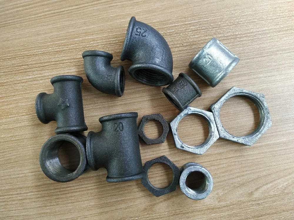 黑色可锻铁管配件可折叠联轴器铸铁联盟 gost 标准适用于俄罗斯