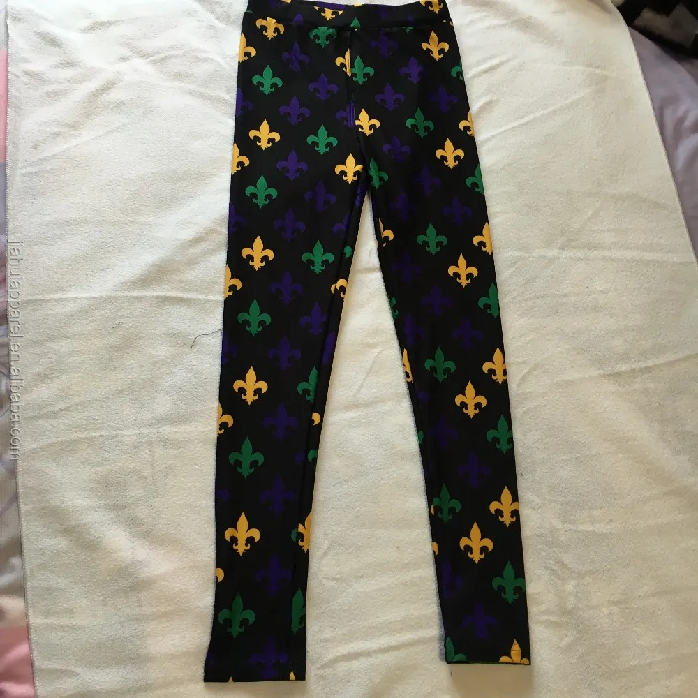 mardi gras leggings with pockets