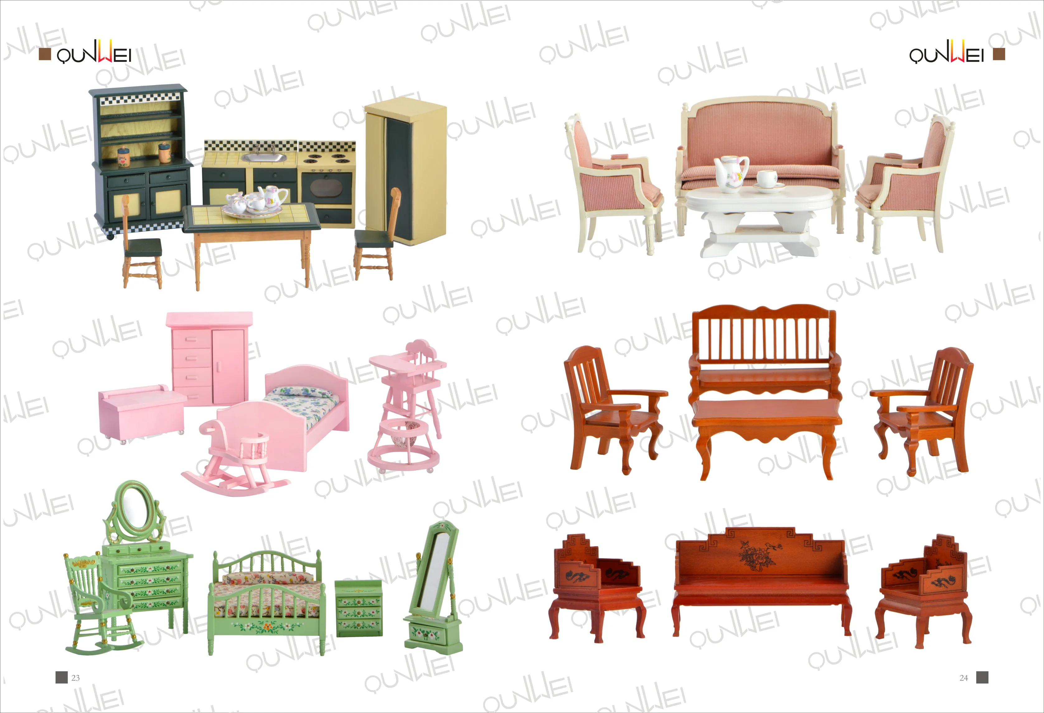 Victoria Wooden Handmade Dollhouse Miniature Diy Kit Wooden Dollhouses & Furniture/parts Buy