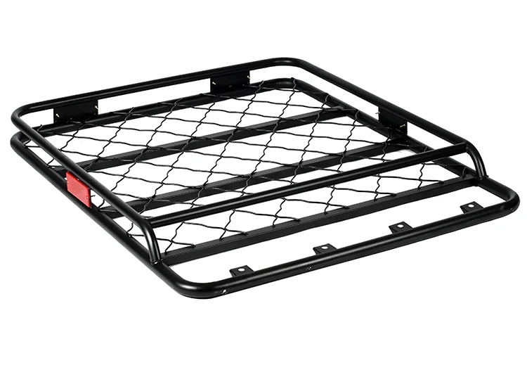 Basket Roof Rack For Car / Grid Roof Luggage Rack / Led Light Design