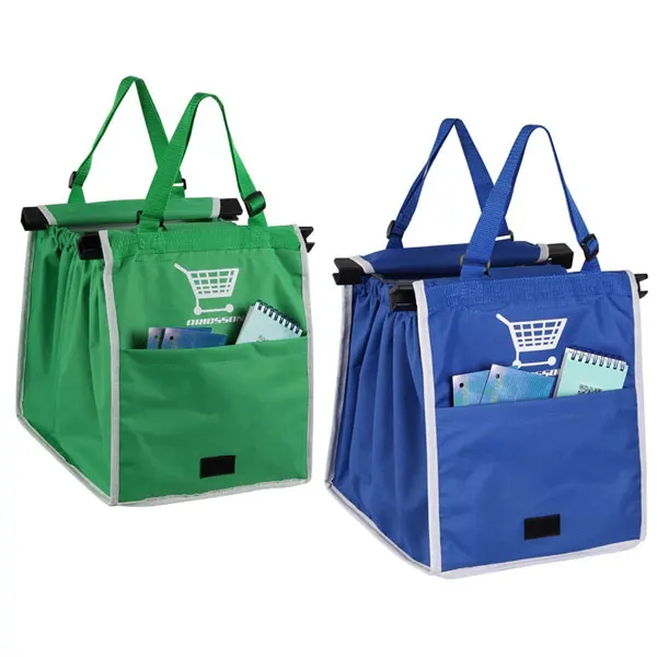 Foldable Grocery Bag Shopping Cart Trolley Cooler Holder Carrier Bag