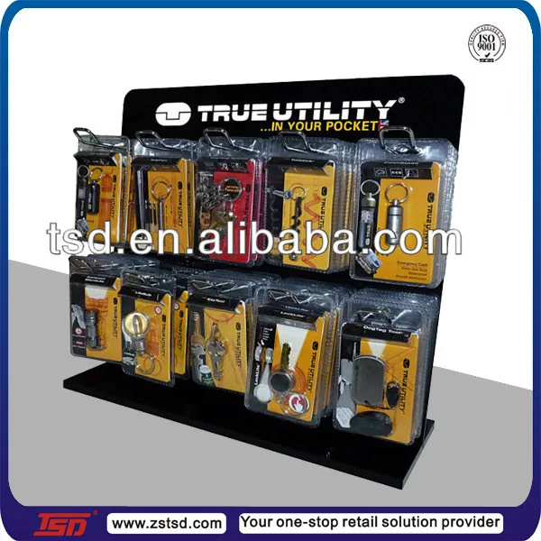 Small Key Ring Display Stand,Wood Table Top Display Shelf,Keychain