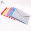 Customized colourful Envelope Bag Felt File Holder Document Bag File Folder with Snap Button