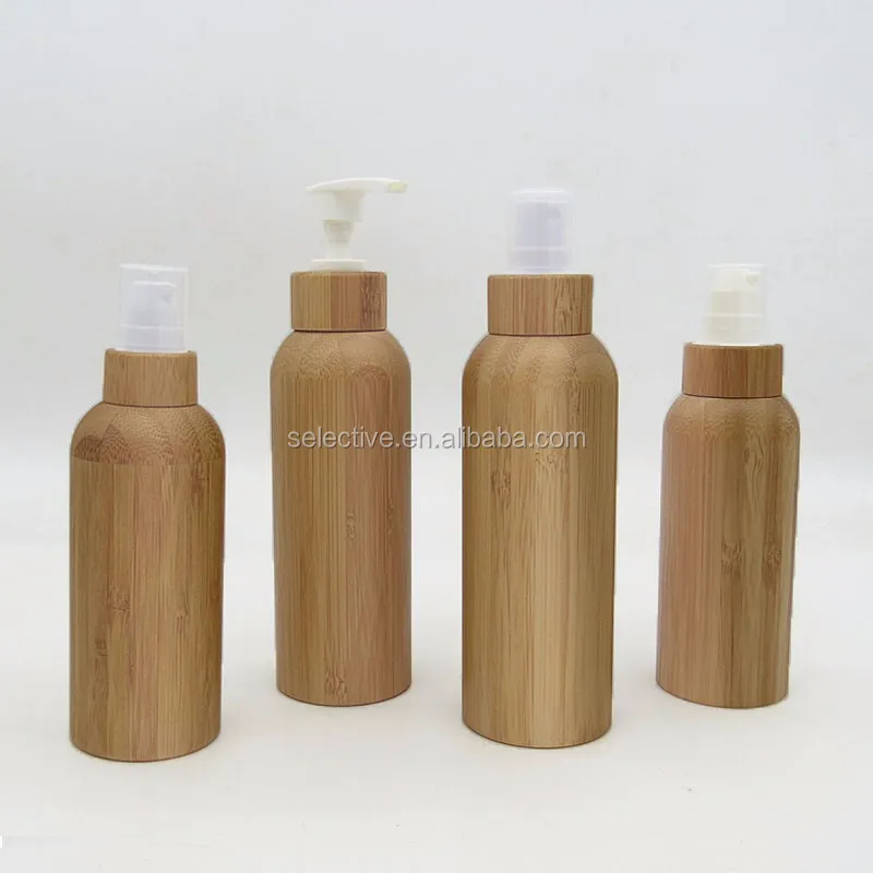 300ml Bamboo Shampoo Bottle With Pump Buy Shampoo Bottle,Bamboo Bottle,100ml Pump Bottle