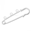 Fashion metal silver plated brooch needles with fitting charms
