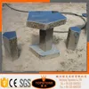 garden basalt park table and chair stone garden table set